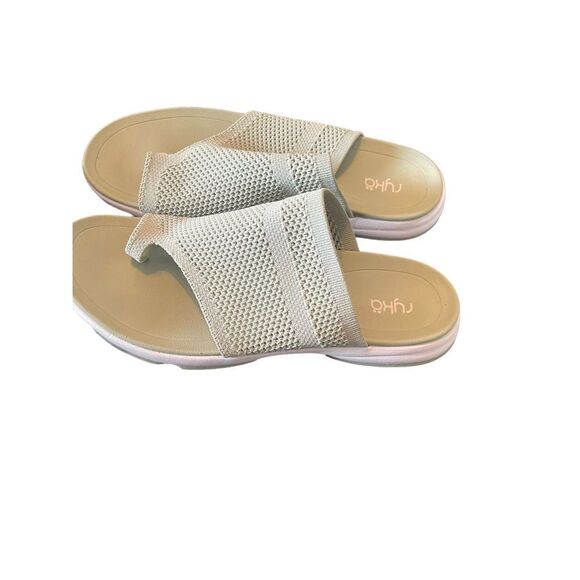 Ryka Womens Light Green Fabric Knit Margo Toe Ring Slip On Sandal Size 7 - Picture 12 of 14